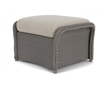 Lloyd Flanders™ Weekend Retreat Woven Ottoman - Pewter, Callen Celadon