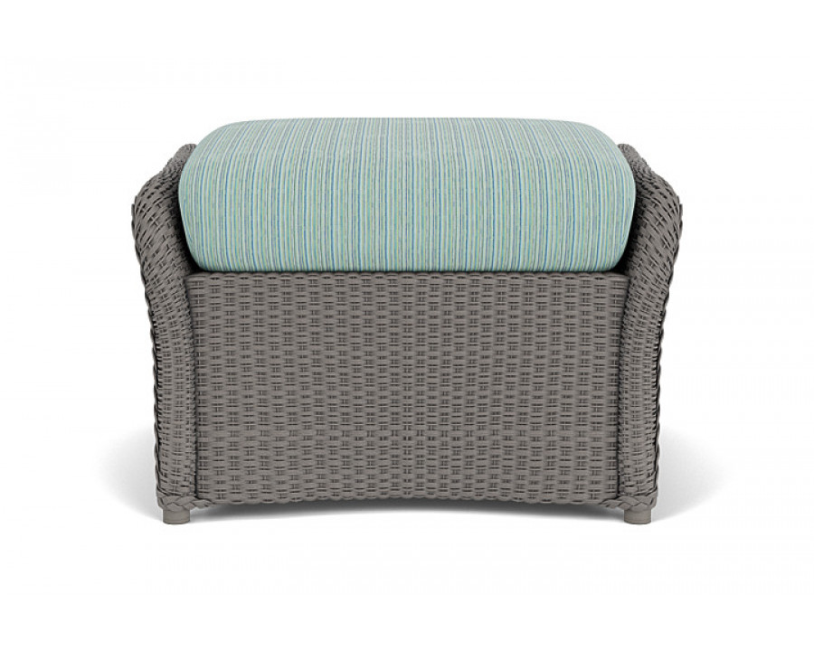 Lloyd Flanders™ Weekend Retreat Woven Ottoman - Pewter, Unearth Dew