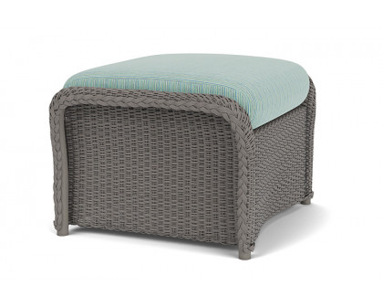 Lloyd Flanders™ Weekend Retreat Woven Ottoman - Pewter, Unearth Dew