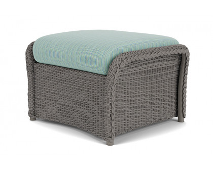 Lloyd Flanders™ Weekend Retreat Woven Ottoman - Pewter, Unearth Dew