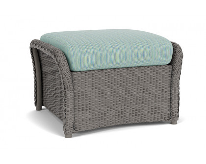 Lloyd Flanders™ Weekend Retreat Woven Ottoman - Pewter, Unearth Dew