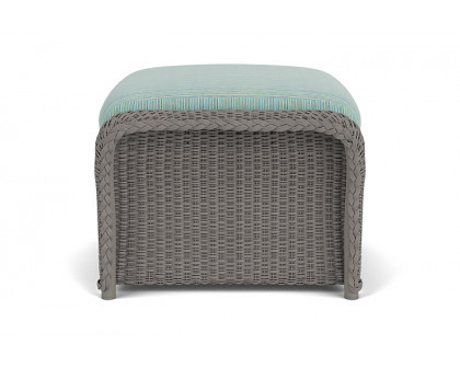 Lloyd Flanders™ Weekend Retreat Woven Ottoman - Pewter, Unearth Dew