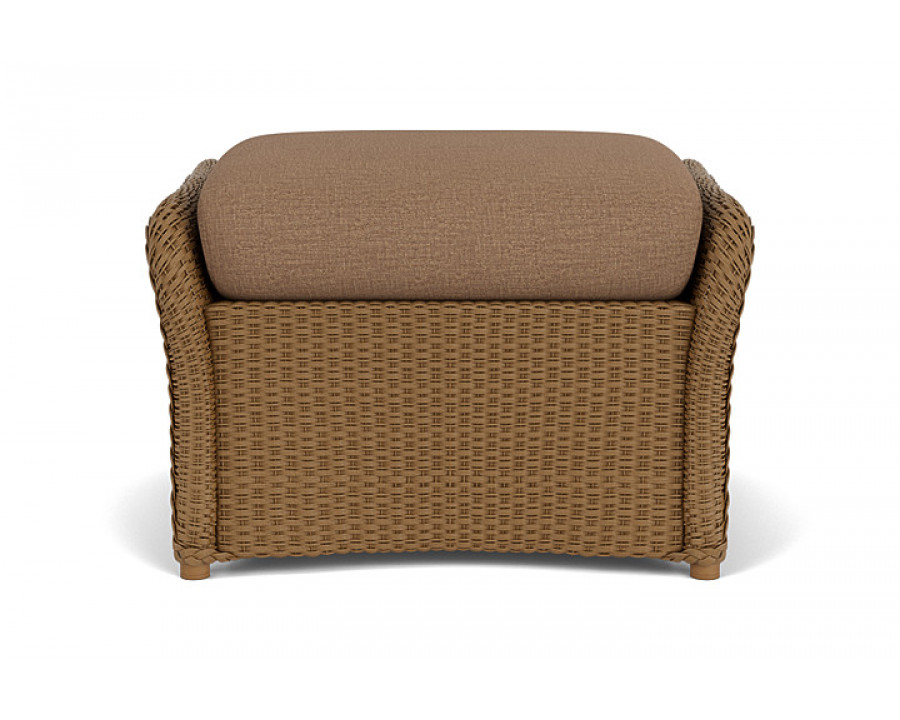 Lloyd Flanders™ Weekend Retreat Woven Ottoman - Hickory, Canvas Natural