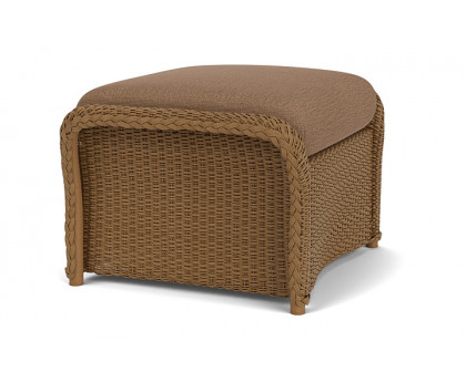 Lloyd Flanders™ Weekend Retreat Woven Ottoman - Hickory, Canvas Natural