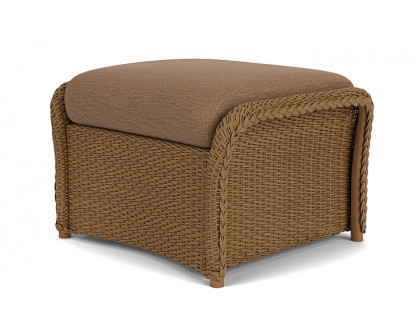 Lloyd Flanders™ Weekend Retreat Woven Ottoman - Hickory, Canvas Natural