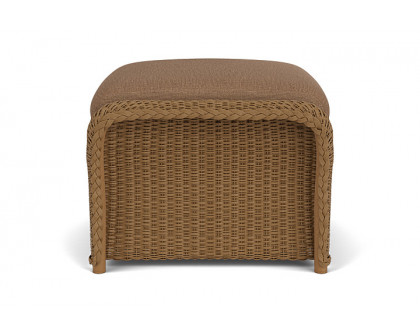 Lloyd Flanders™ Weekend Retreat Woven Ottoman - Hickory, Canvas Natural