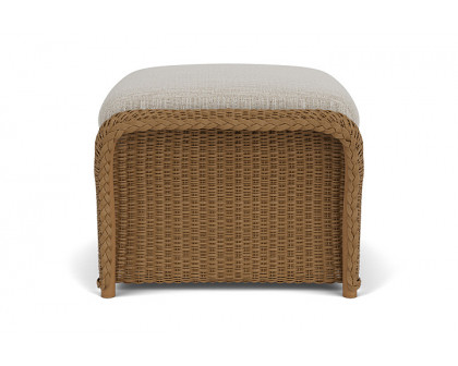 Lloyd Flanders™ Weekend Retreat Woven Ottoman - Hickory, Callen Celadon