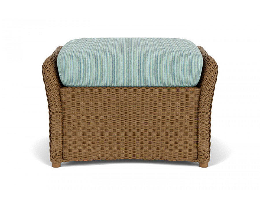 Lloyd Flanders™ Weekend Retreat Woven Ottoman - Hickory, Unearth Dew