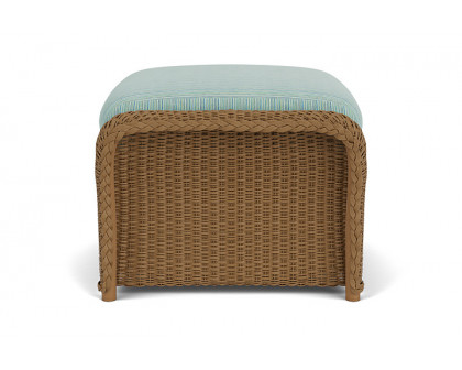 Lloyd Flanders™ Weekend Retreat Woven Ottoman - Hickory, Unearth Dew