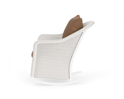 Lloyd Flanders™ Weekend Retreat Lounge Rocker - White, Canvas Natural