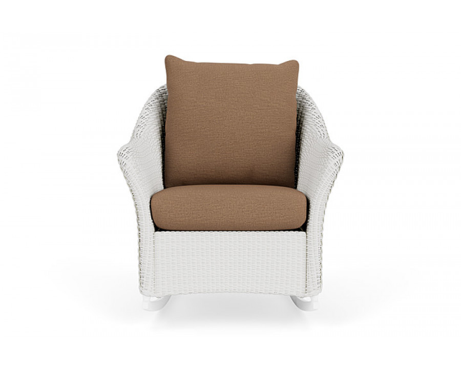 Lloyd Flanders™ Weekend Retreat Lounge Rocker - Matte White, Canvas Natural