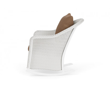 Lloyd Flanders™ Weekend Retreat Lounge Rocker - Matte White, Canvas Natural