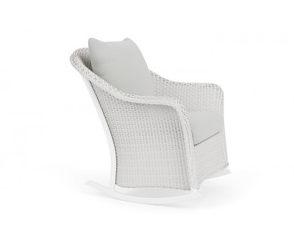 Lloyd Flanders™ Weekend Retreat Lounge Rocker - Matte White, Loveboat Mint