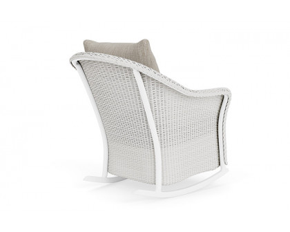 Lloyd Flanders™ Weekend Retreat Lounge Rocker - Matte White, Callen Celadon