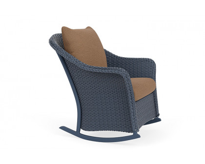 Lloyd Flanders™ Weekend Retreat Lounge Rocker - Denim Blue, Canvas Natural