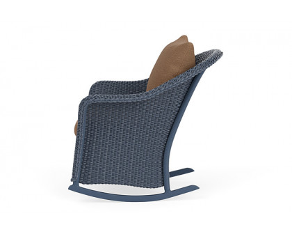 Lloyd Flanders™ Weekend Retreat Lounge Rocker - Denim Blue, Canvas Natural