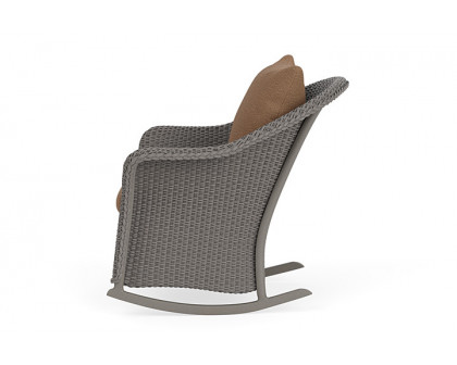 Lloyd Flanders™ Weekend Retreat Lounge Rocker - Pewter, Canvas Natural