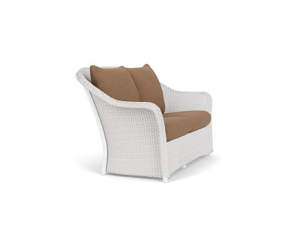 Lloyd Flanders™ Weekend Retreat Loveseat - Matte White, Canvas Natural