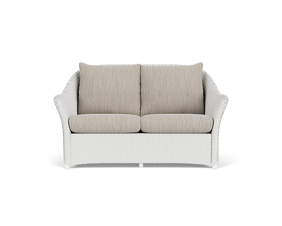 Lloyd Flanders™ Weekend Retreat Loveseat - Matte White, Callen Celadon