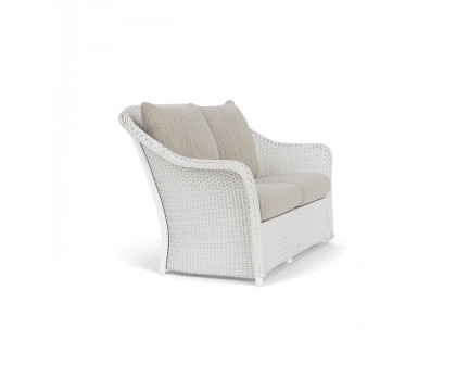 Lloyd Flanders™ Weekend Retreat Loveseat - Matte White, Callen Celadon