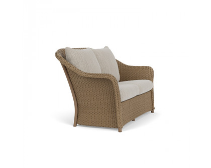 Lloyd Flanders™ Weekend Retreat Loveseat - Fawn, Callen Celadon