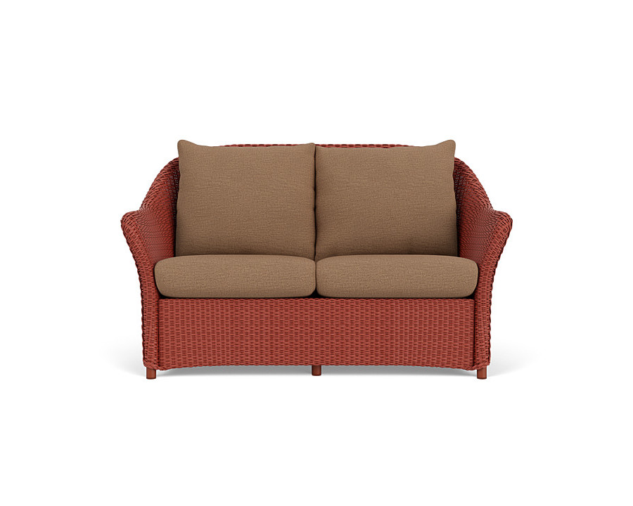 Lloyd Flanders™ Weekend Retreat Loveseat - Terracotta, Canvas Natural