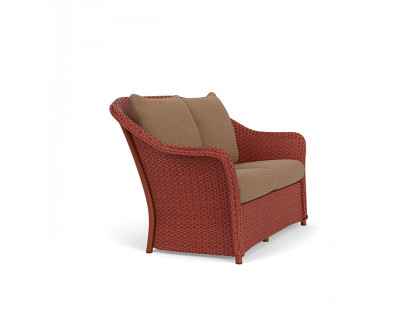 Lloyd Flanders™ Weekend Retreat Loveseat - Terracotta, Canvas Natural