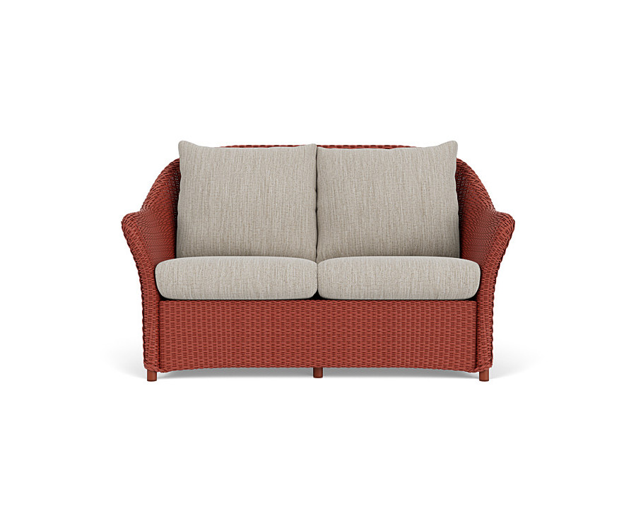 Lloyd Flanders™ Weekend Retreat Loveseat - Terracotta, Callen Celadon