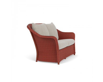 Lloyd Flanders™ Weekend Retreat Loveseat - Terracotta, Callen Celadon