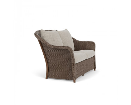 Lloyd Flanders™ Weekend Retreat Loveseat - Bark, Callen Celadon