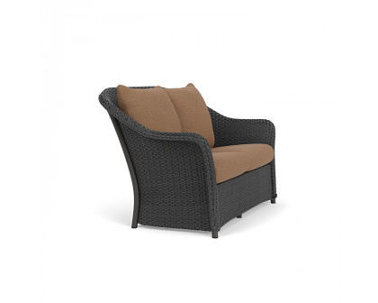 Lloyd Flanders™ Weekend Retreat Loveseat - Charcoal, Canvas Natural