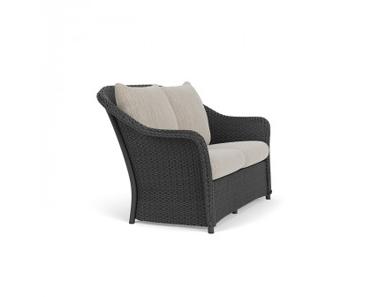 Lloyd Flanders™ Weekend Retreat Loveseat - Charcoal, Callen Celadon