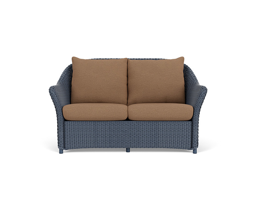 Lloyd Flanders™ Weekend Retreat Loveseat - Denim Blue, Canvas Natural