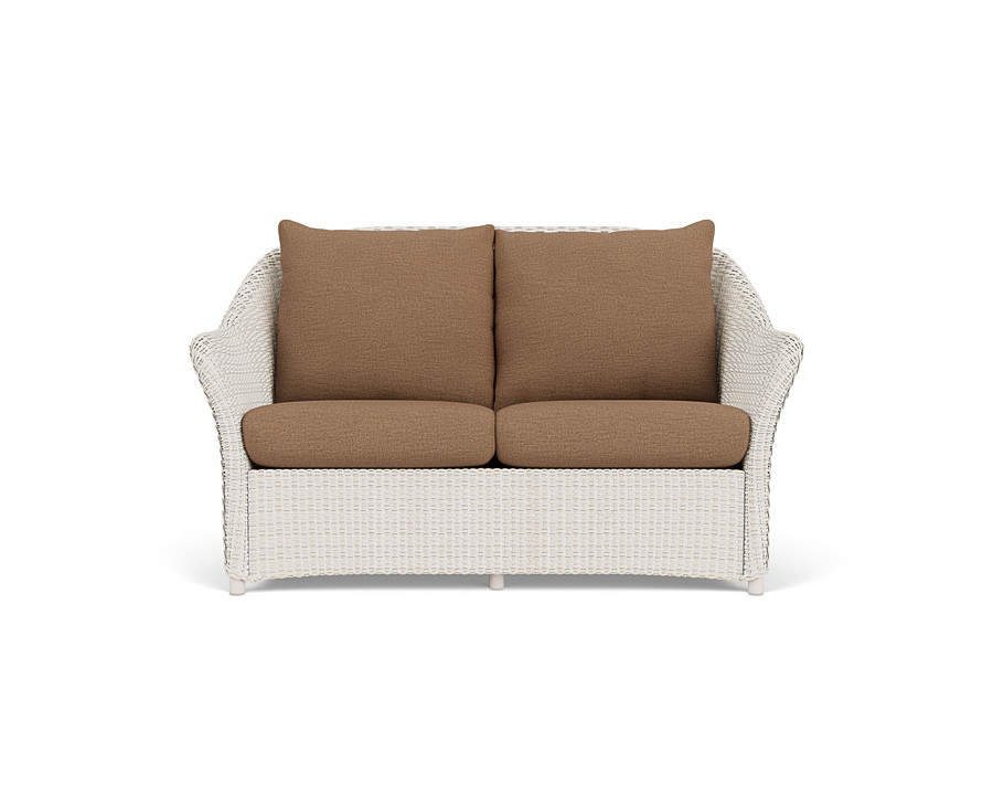 Lloyd Flanders™ Weekend Retreat Loveseat - Antique White, Canvas Natural