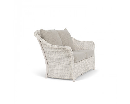 Lloyd Flanders™ Weekend Retreat Loveseat - Antique White, Callen Celadon