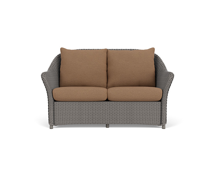 Lloyd Flanders™ Weekend Retreat Loveseat - Pewter, Canvas Natural