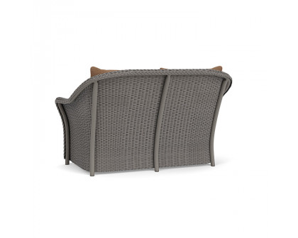 Lloyd Flanders™ Weekend Retreat Loveseat - Pewter, Canvas Natural