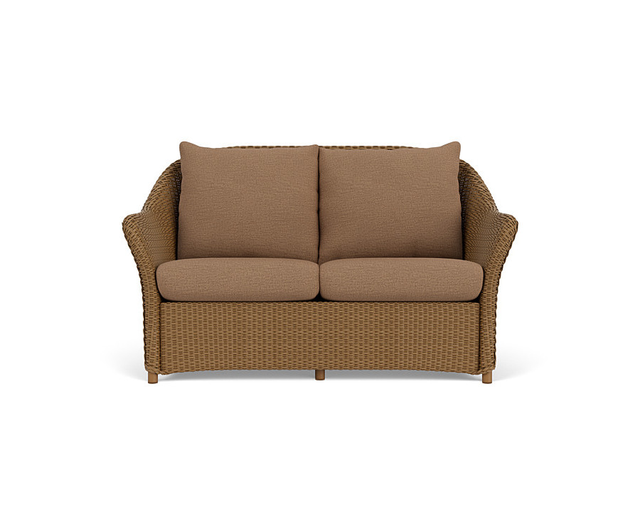 Lloyd Flanders™ Weekend Retreat Loveseat - Hickory, Canvas Natural