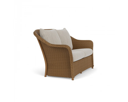 Lloyd Flanders™ Weekend Retreat Loveseat - Hickory, Callen Celadon