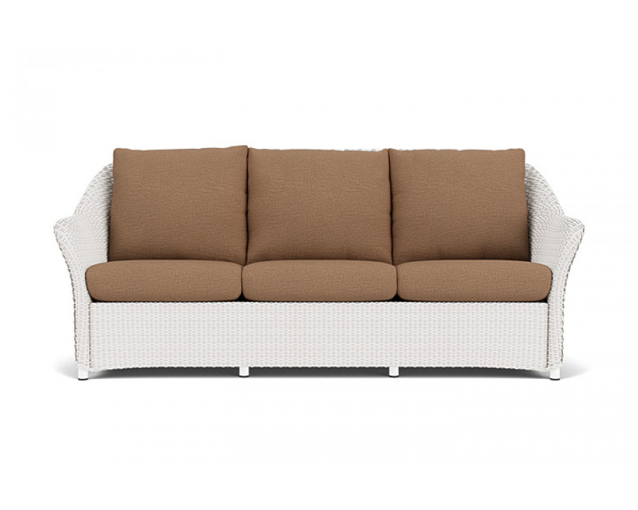 Lloyd Flanders™ Weekend Retreat Sofa - White, Canvas Natural