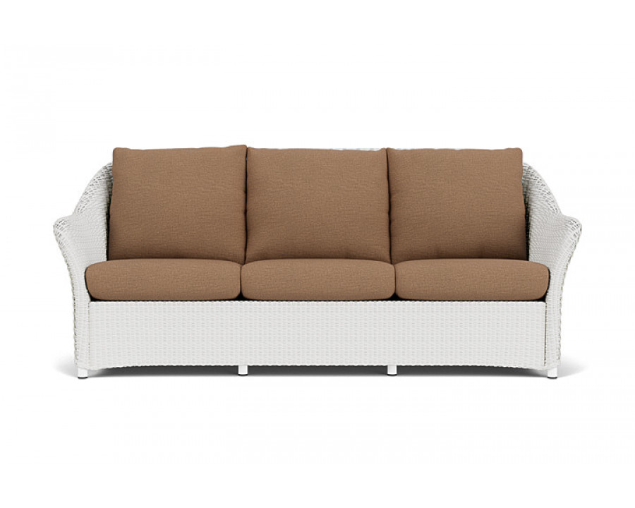 Lloyd Flanders™ Weekend Retreat Sofa - Matte White, Canvas Natural