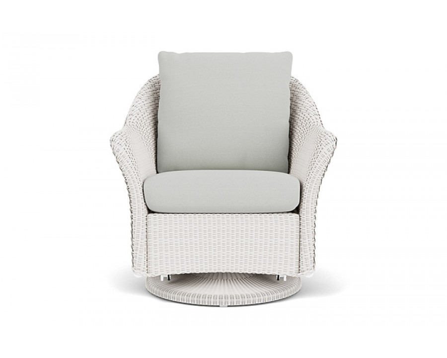 Lloyd Flanders™ Weekend Retreat Swivel Glider Lounge Chair - White, Loveboat Mint