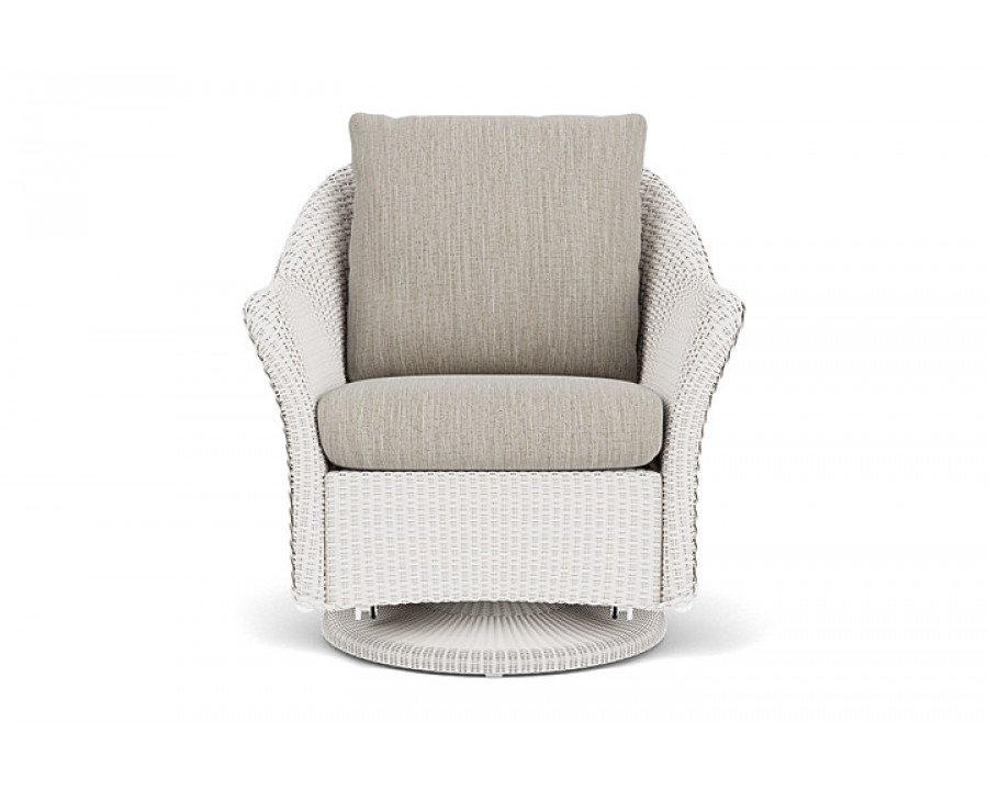 Lloyd Flanders™ Weekend Retreat Swivel Glider Lounge Chair - White, Callen Celadon