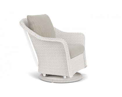 Lloyd Flanders™ Weekend Retreat Swivel Glider Lounge Chair - White, Callen Celadon