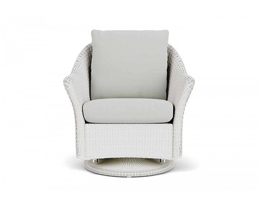 Lloyd Flanders™ Weekend Retreat Swivel Glider Lounge Chair - Matte White, Loveboat Mint