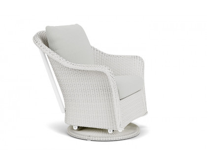 Lloyd Flanders™ Weekend Retreat Swivel Glider Lounge Chair - Matte White, Loveboat Mint