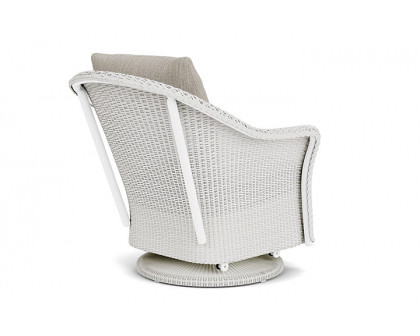 Lloyd Flanders™ Weekend Retreat Swivel Glider Lounge Chair - Matte White, Callen Celadon