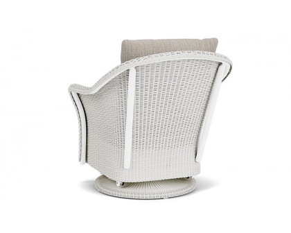 Lloyd Flanders™ Weekend Retreat Swivel Glider Lounge Chair - Matte White, Callen Celadon