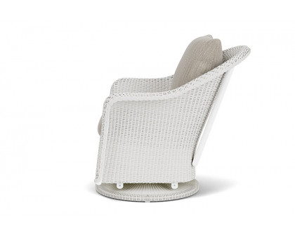 Lloyd Flanders™ Weekend Retreat Swivel Glider Lounge Chair - Matte White, Callen Celadon