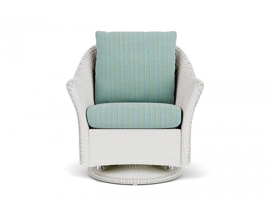 Lloyd Flanders™ Weekend Retreat Swivel Glider Lounge Chair - Matte White, Unearth Dew